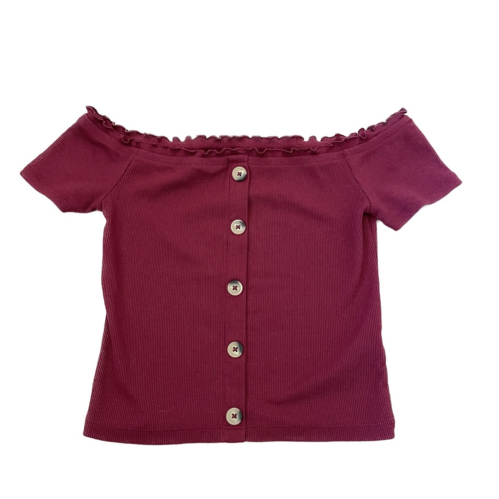 Aeropostale Short Sleeve Crop Top